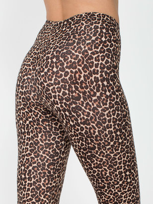 American Apparel Leopard Print Cotton Spandex Jersey Legging