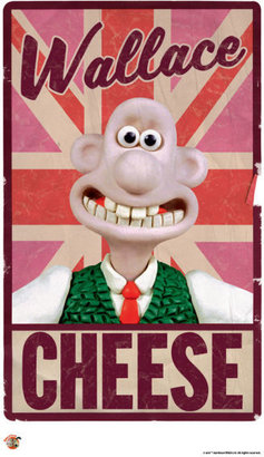 Wallace and Gromit Fine Art Print - Love Britain, Love Cheese