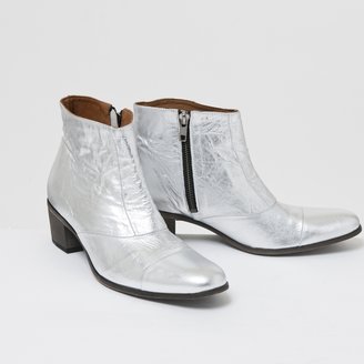 Swildens Silver Leather Low Boots