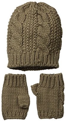 San Diego Hat Company San Diego Hat Women's Cable Knit Beanie with Glove