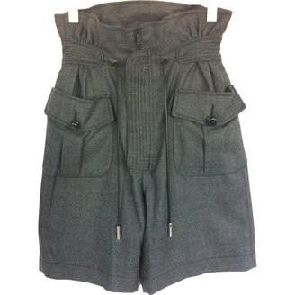 DSQUARED2 Grey Wool Shorts