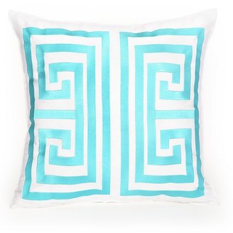 Trina Turk Huntington Stripe Greek Key Decorative Pillow, 18 x 18