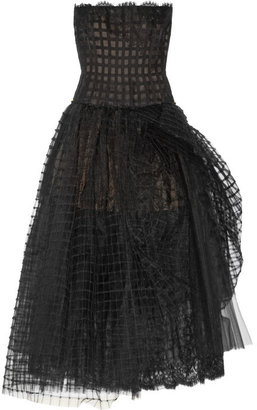 Oscar de la Renta Lace and tulle gown