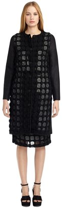 Brooks Brothers Bow Tulle Lace Coat