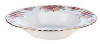 Royal Albert Red 'Old Country Rose' soup bowl