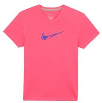 Nike Girl's pink logo t-shirt