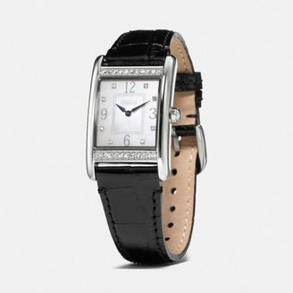 Coach Lexington Large Stainless Steel Crystal Strap Watch