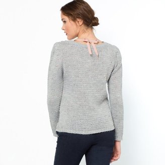 La Redoute MADEMOISELLE R Round Neck Sweater with Back Tie