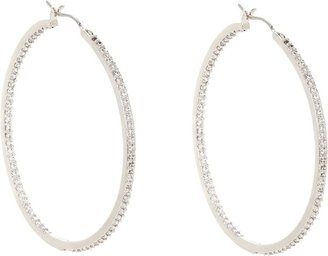 Fallon Pave Hoops-Colorless
