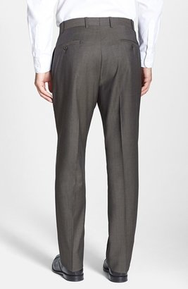 JB Britches 'Torino' Flat Front Wool Trousers