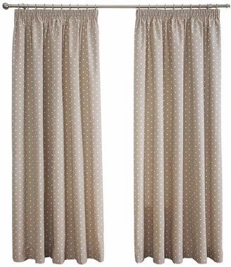 Dotty Thermal Blackout Pencil Pleat Curtains