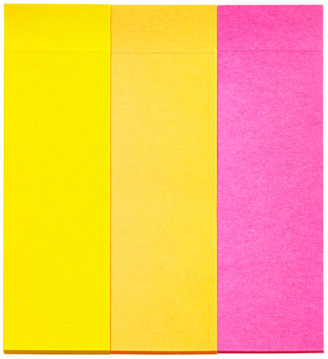 Container Store Post-it® Label Pads Pink/Orange/Yellow Pkg/3