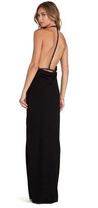 Halston Open Back Gown