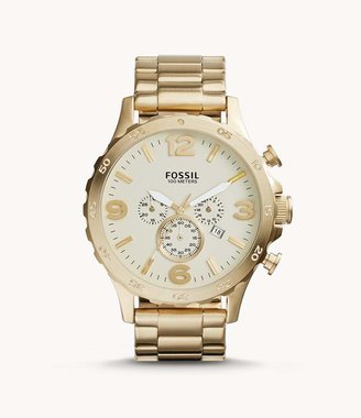 Fossil Nate Chronograph Gold-Tone Stainless Steel Watch