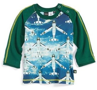 Molo 'Elton - Airplanes' Raglan Sleeve T-Shirt (Baby Boys)