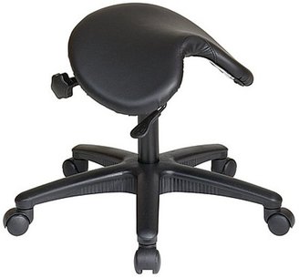 Office Star Pneumatic Drafting Chair Backless Stool with Saddle Seat
