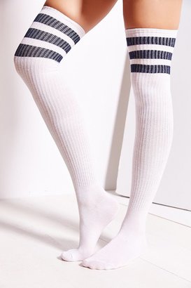UO 2289 Athletic Stripe Thigh-High Sock
