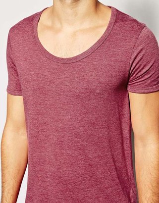 ASOS T-Shirt With Bound Scoop Neck