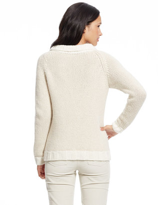 Boden Hand Knit Cable Sweater