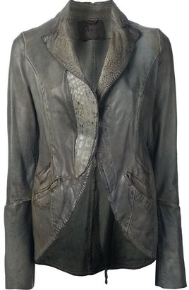 Le Cuir Perdu distressed cropped jacket