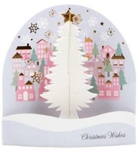 Debenhams Snow globe tree Christmas cards