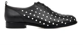 Jil Sander NAVY Polka-dot leather lace-up shoes