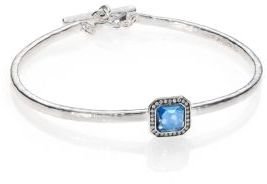 Ippolita Stella London Blue Topaz, Diamond & Sterling Silver Toglette Bracelet