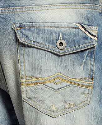 Sean John Big & Tall Selvedge Flap Pocket Jeans