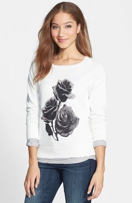 Halogen Print Dolman Sleeve Sweater (Regular & Petite)