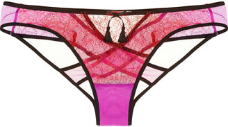 Agent Provocateur Megan lace and stretch-tulle briefs