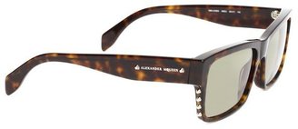 Alexander McQueen Metallic Cut-Off Stud Sunglasses
