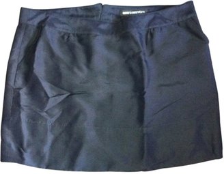 American Retro Black Silk Mini-Skirt