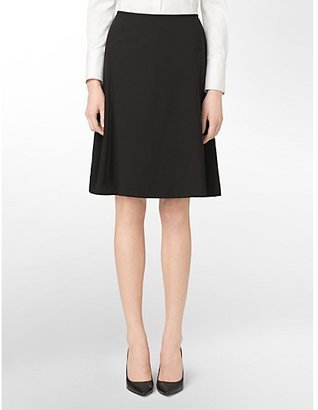 Calvin Klein Black A-Line Suit Skirt