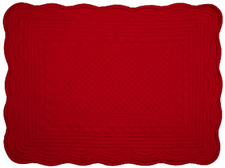 John Lewis 7733 John Lewis Quilted Placemat, Cranberry