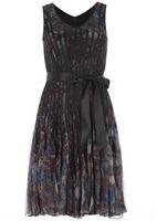 Dorothy Perkins Womens Chase 7 Multi Lilac Satin Stripe Dress- Lilac