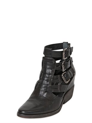Strategia 80mm Belted Leather Boots