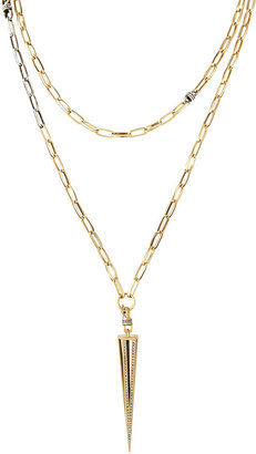 Paige Novick Gold-Plated Caged Spike Necklace, 30"