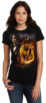 FEA Juniors Hunger Games Movie Girl On Fire Mockingjay Tissue Tee