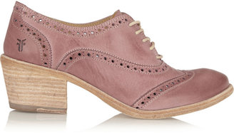 Frye Maggie washed-leather heeled brogues
