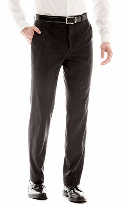 Jf J.Ferrar Men's JF Black Nailhead Slim-Fit Flat-Front Suit Pants