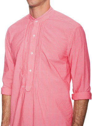Michael Bastian Mini Stripe Popover Shirt