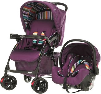O Baby OBABY Monty travel system - purple stripe