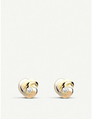 Cartier Baby Trinity 18ct gold and diamond earrings