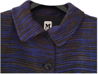 M Missoni Blue Wool Coat