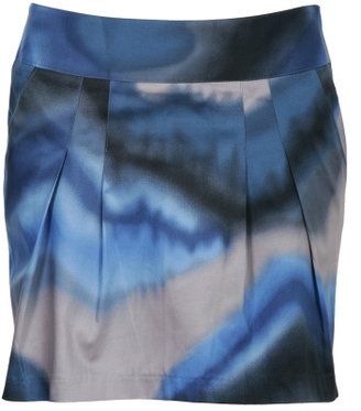 Charlotte Russe Blurred Watercolor Skirt