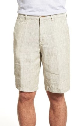 Tommy Bahama 'Line of the Times' Relaxed Fit Striped Linen Shorts