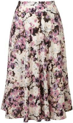 C&C California CC Petite Blurred Floral Print Skirt