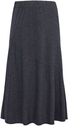 Yours Clothing Grey Jersey Maxi Skirt With Abstract Panel Detail