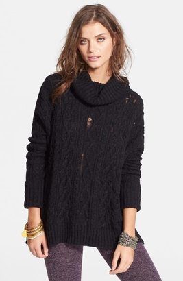 Free People 'Complex' Cable Knit Pullover