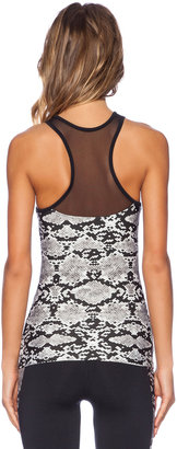 So Low SOLOW Mesh Animal Print Cami